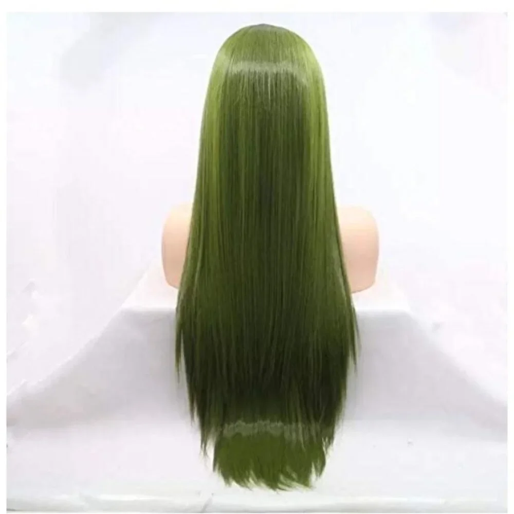 Olive Green Lace Front Wig